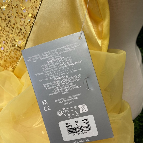 Disney Yellow Princess Belle girls Kids Costume - Picture 8 of 10